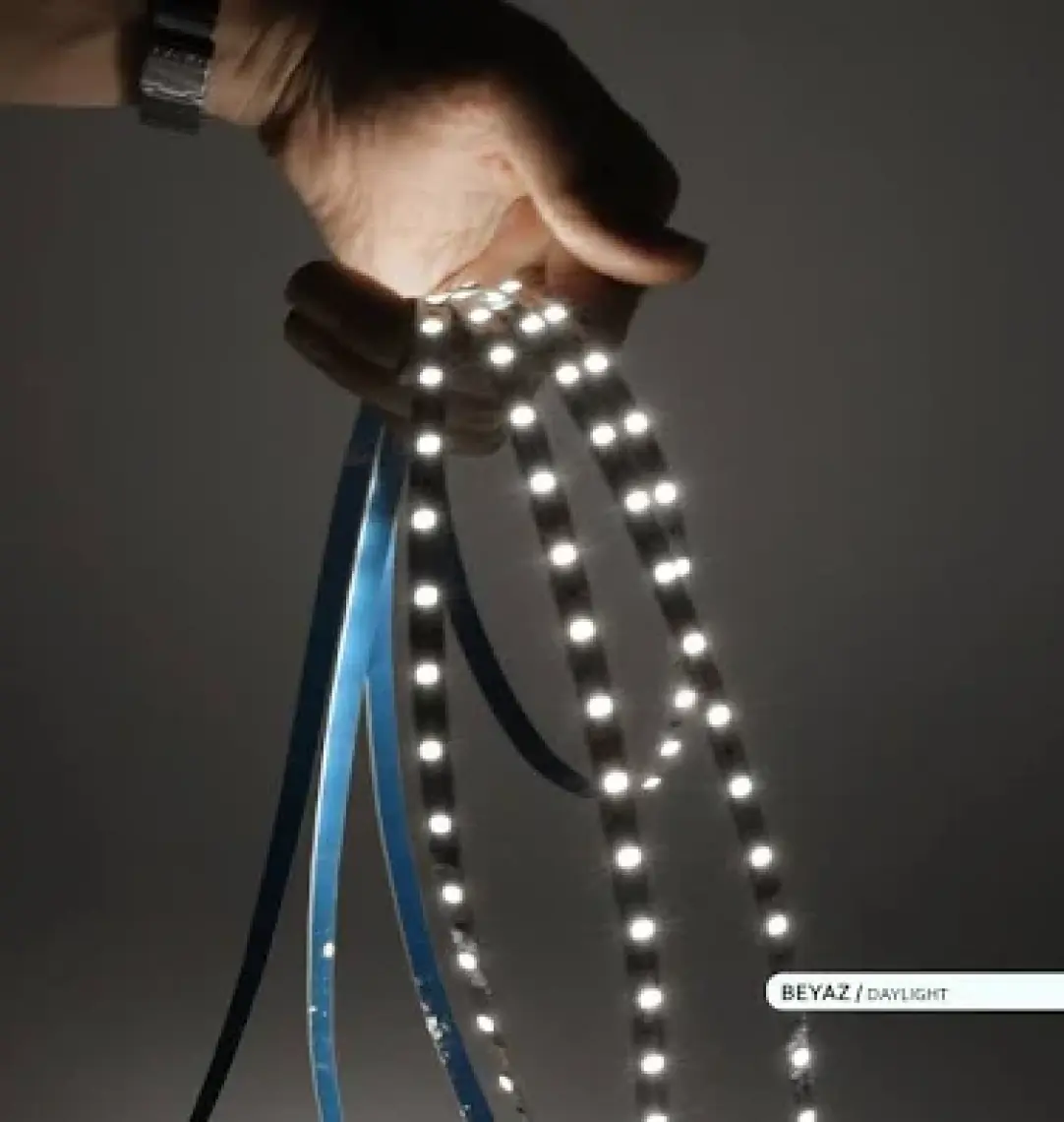 Ack Şerit LED 60 Led'li 6500K Beyaz Işık 7W 5 Metre AS01-00803
