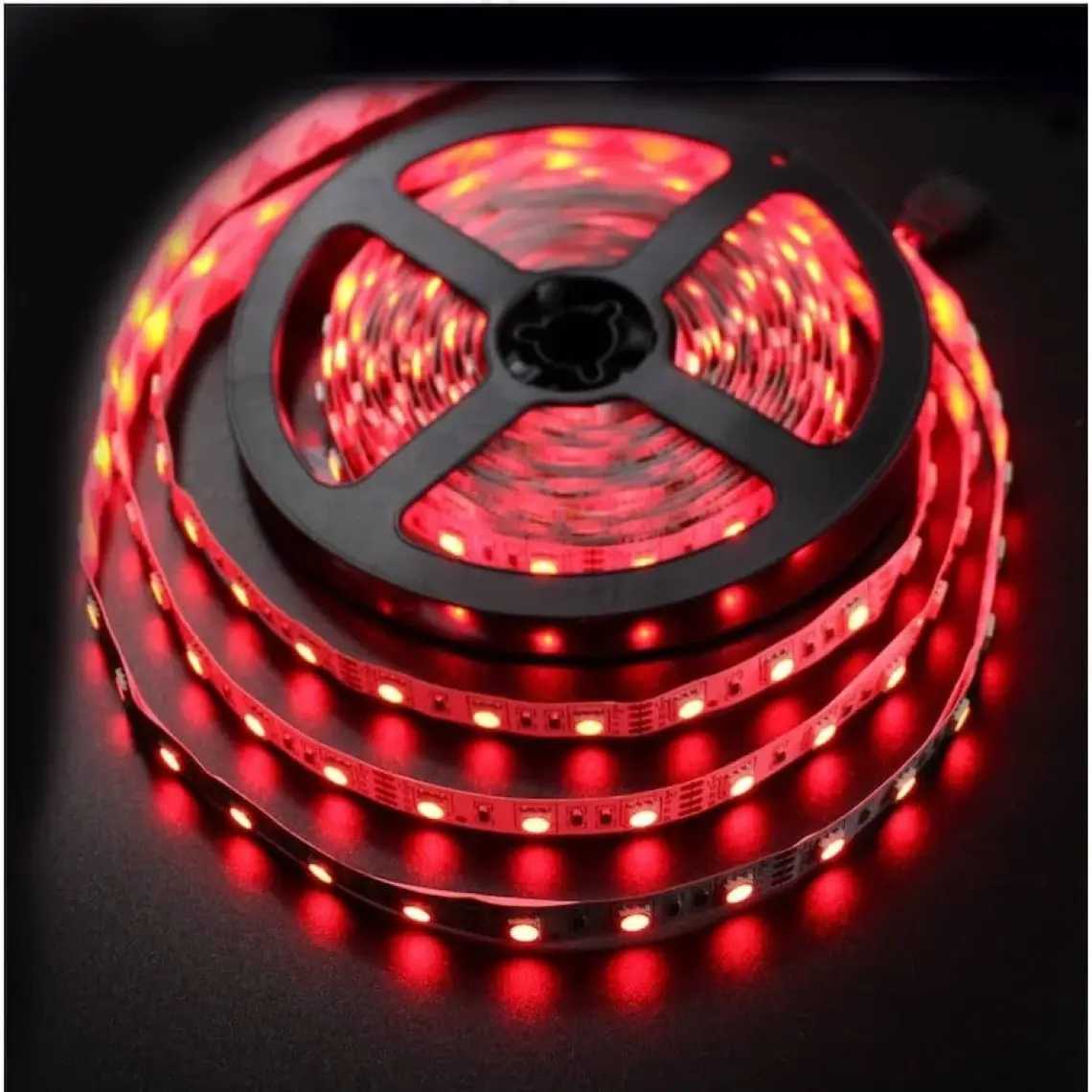 LAMPTIME Şerit Led Tek Çipli İç Mekan Kırmızı  111007 (5 Metre)