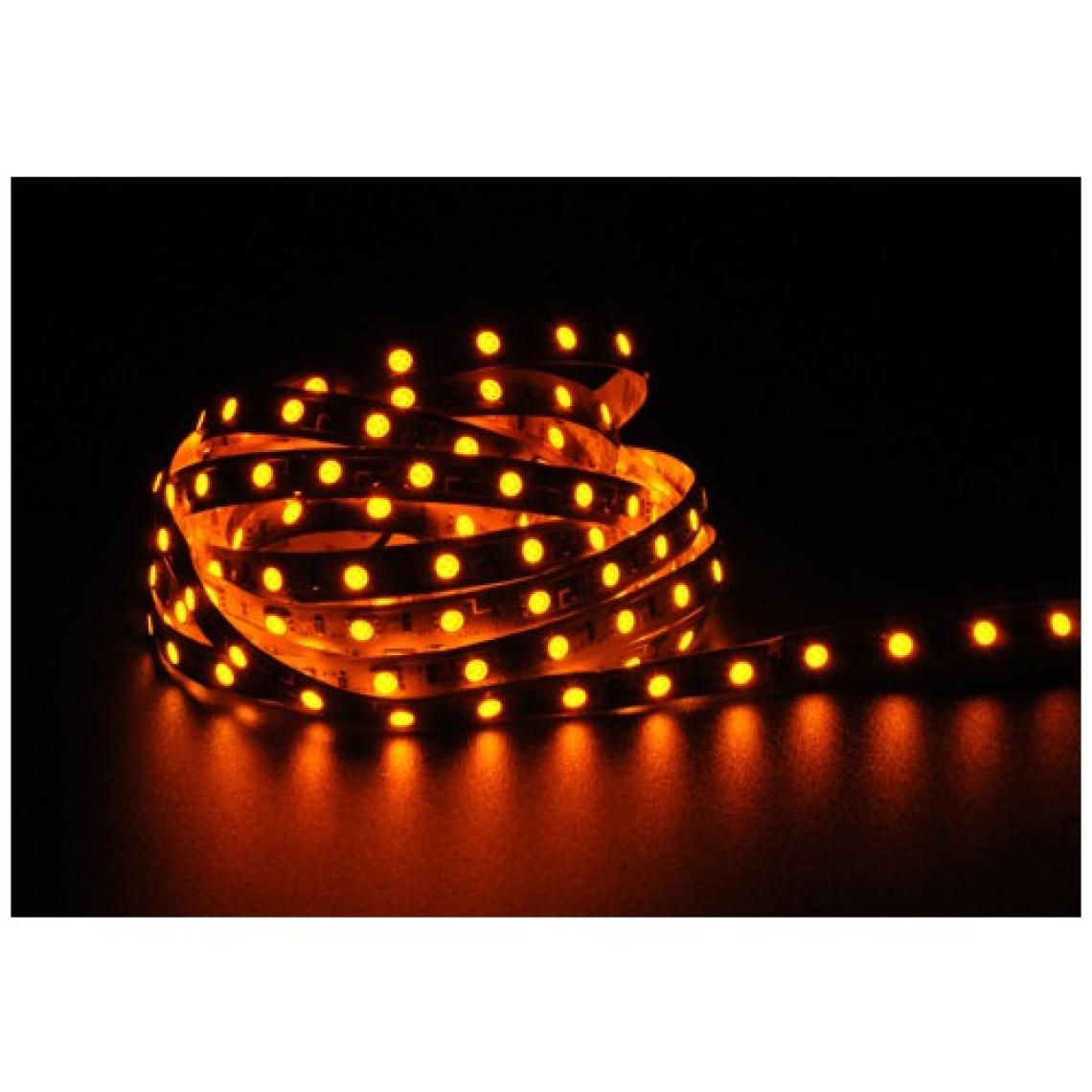 Amber LED 4040 Yeni Nesil Şerit LED Amber 5 Metre + 5 Amper 60W LED Trafo