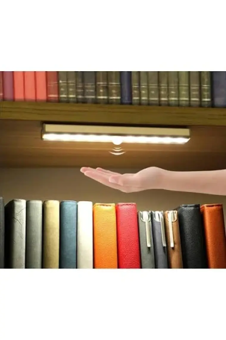 Sge Teknoloji Hareket Sensörlü 10 LED Şarjlı Elbise Dolabı Çalışma Masası Ev LED Lamba Işık
