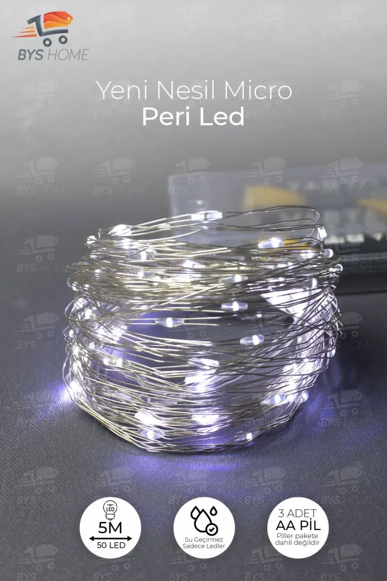 BYSHOME Dekoratif 8 Fonksiyonlu Yıldız Desenli Perde LED 12 Sarkıt Ip LED