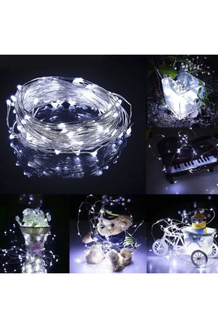BYSHOME Dekoratif 8 Fonksiyonlu Yıldız Desenli Perde LED 12 Sarkıt Ip LED