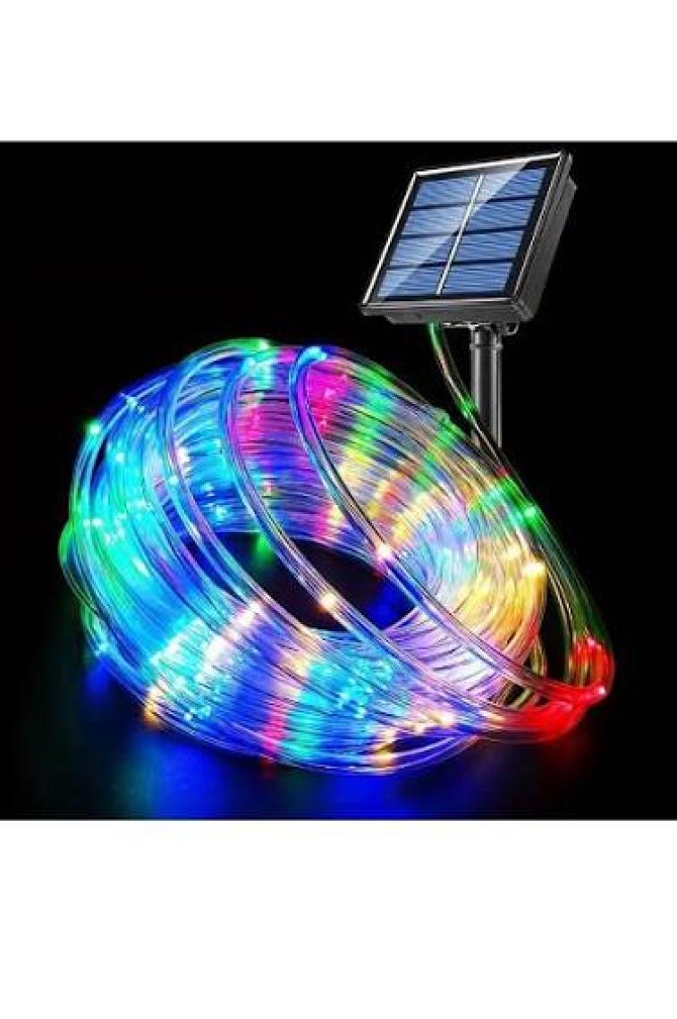 Dream Plus Solar Güneş Enerjili 10M 100 LED Şerit LED Işık Aydınlatma Dekorasyon Dış Mekan Lambası
