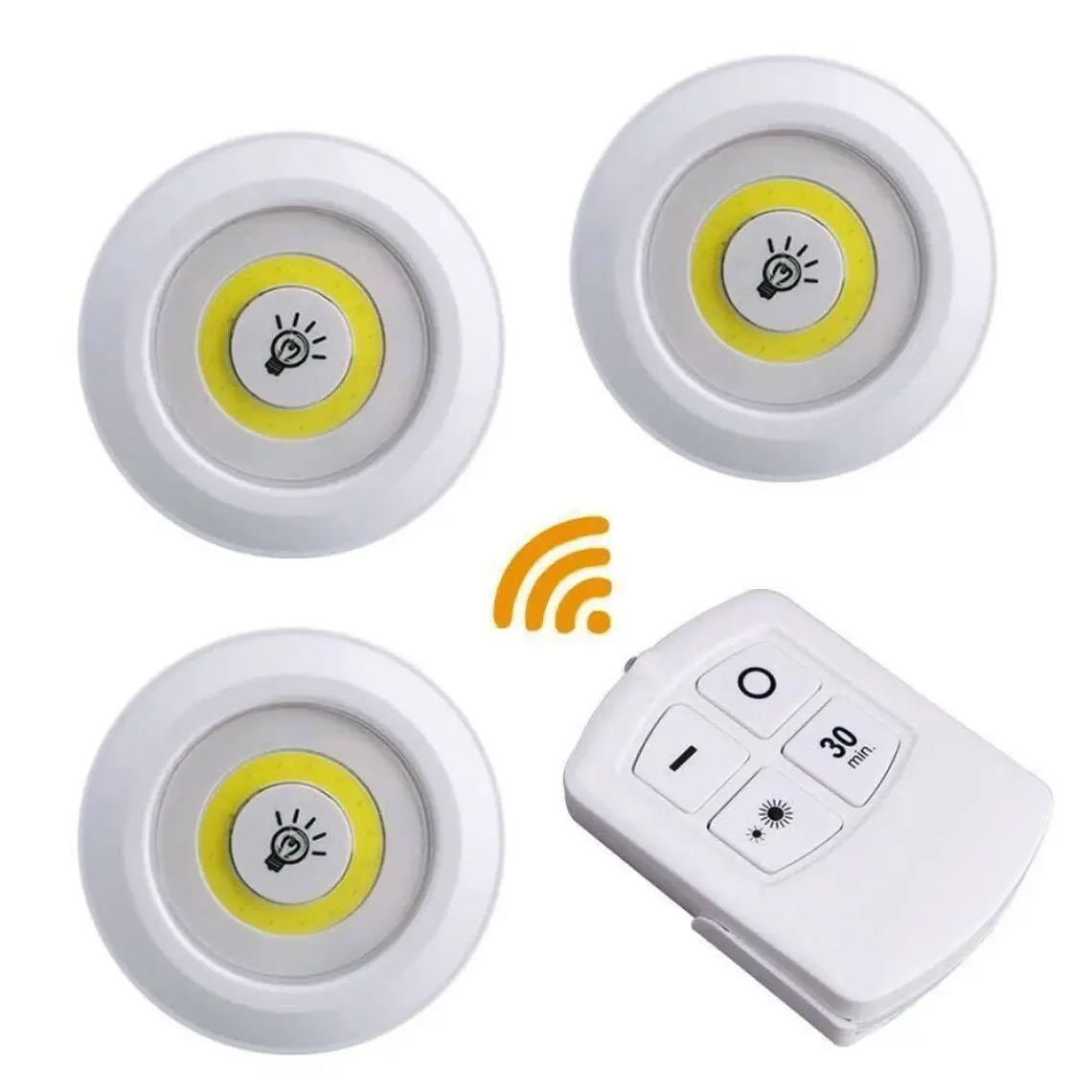 Winnboss WN-1186 Beyaz 3 Lü Kumandalı LED Seti