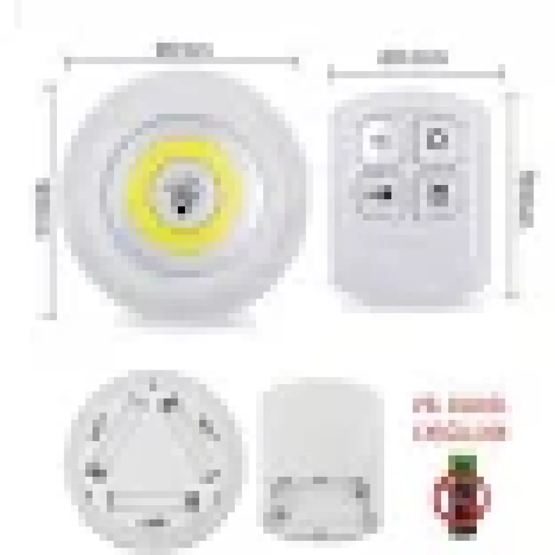 Winnboss WN-1186 Beyaz 3 Lü Kumandalı LED Seti