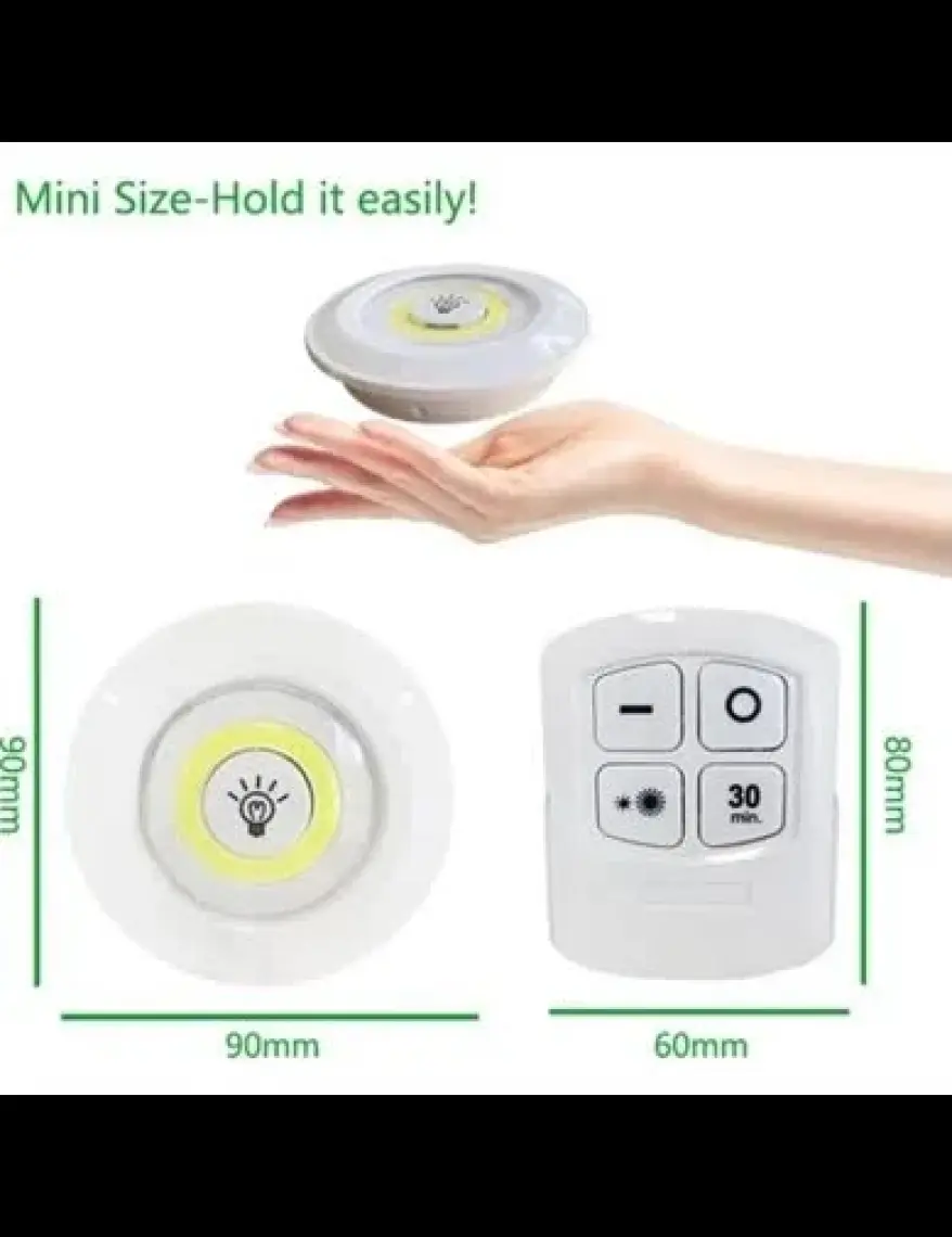 Winnboss WN-1186 Beyaz 3 Lü Kumandalı LED Seti