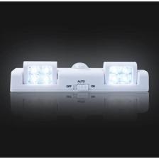 Sge Teknoloji 2 Taraflı 8 LED Hareket Sensörlü Pilli LED Çalışma Masası Ev Elbise Dolabı Lamba Işık