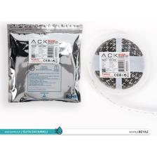 Ack Üç Çip 60 Ledli Şerit LED 6500K Beyaz Işık 15LM 12V 14,4W 5 Metre