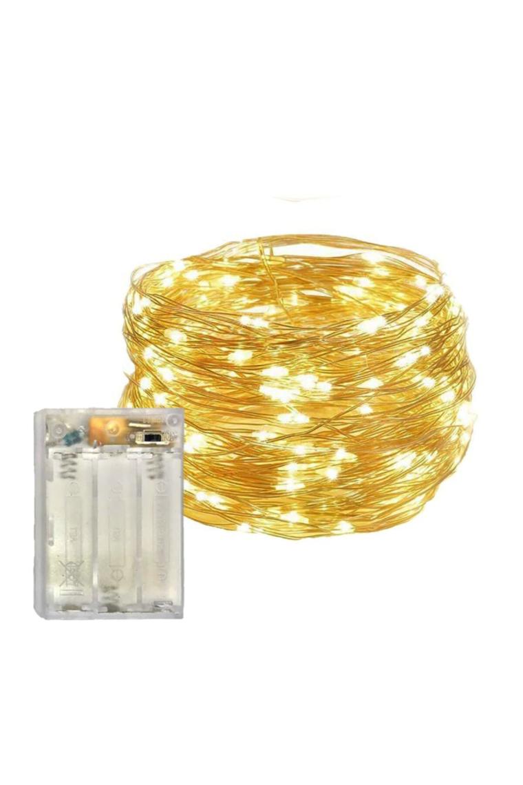 Mutlu Adım 5 m Peri Led Işık Şerit Pilli Aydınlatma Dekor 50'li
