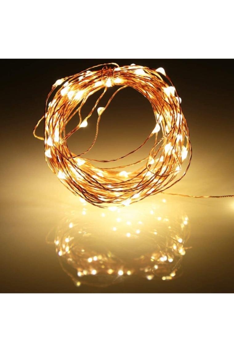 Mutlu Adım 5 m Peri Led Işık Şerit Pilli Aydınlatma Dekor 50'li