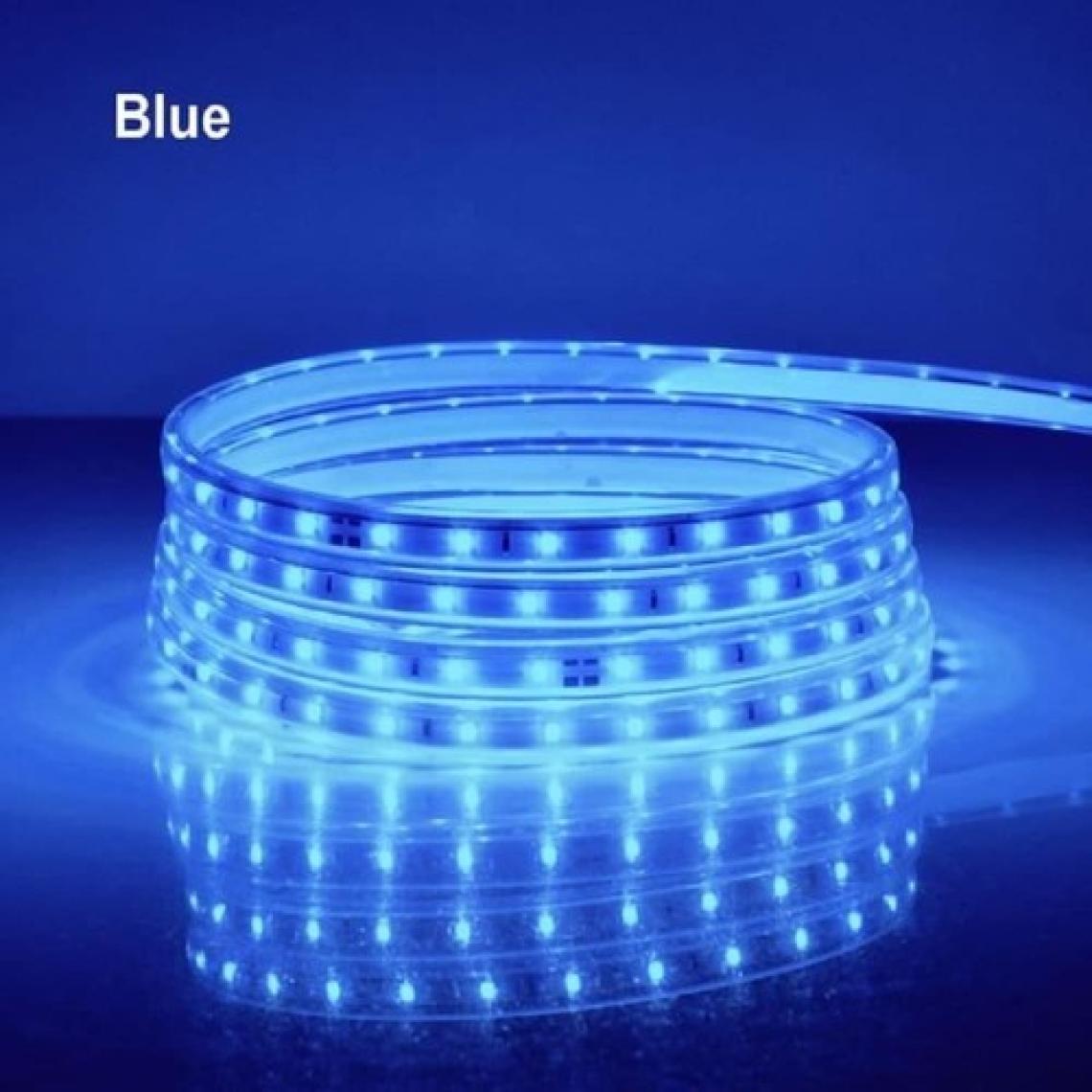 Hortum Esnek Şerit LED Mavi Işık 220V Fış/1,2,3,4,5,7,10,15,20,25,30 Metre