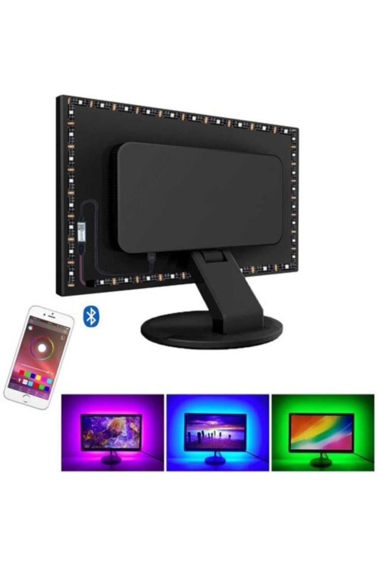 Exeo Tv Arkası Bluetooth Rgb USB Şerit LED Slikonlu 3 m