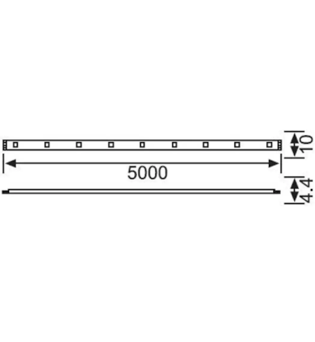 Jupıter  3 Çip İçmekan Şerit Led 12V (Gün Işığı) - 10Mt'Lik Paket