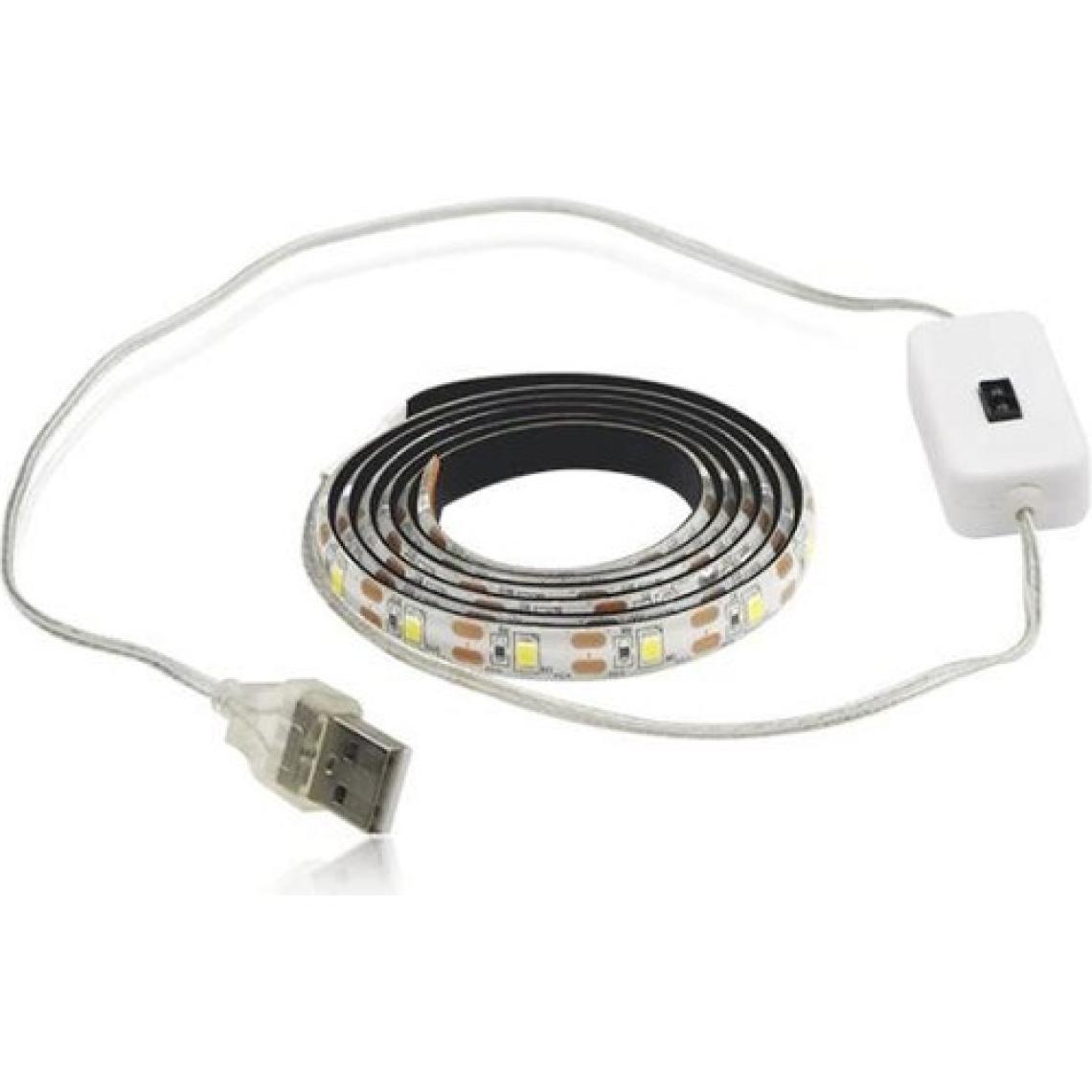 Azemax USB Sensörlü Şerit LED 1 Metre Beyaz