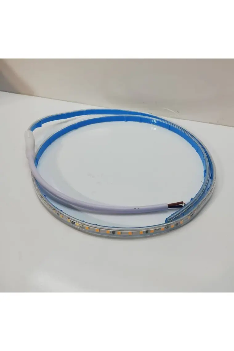 En Parlak Şerit LED 220 Volt Trafosuz Yapışkanlı Dış Mekan Günışığı Işık Fiş + 3 Metre CT-4476