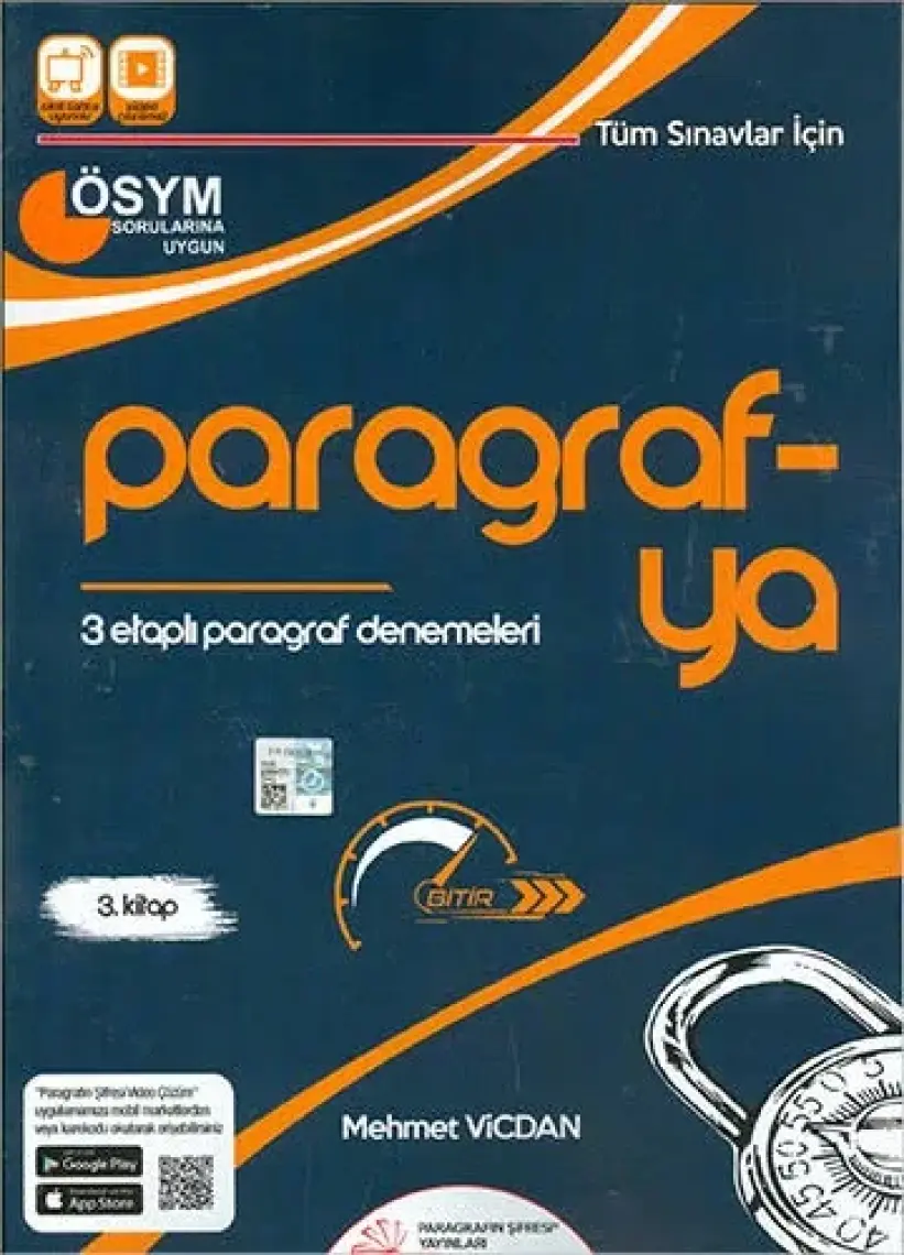 Paragrafın Şifresi Yayınları Paragrafya 3 Etaplı Paragraf Denemeleri 2020