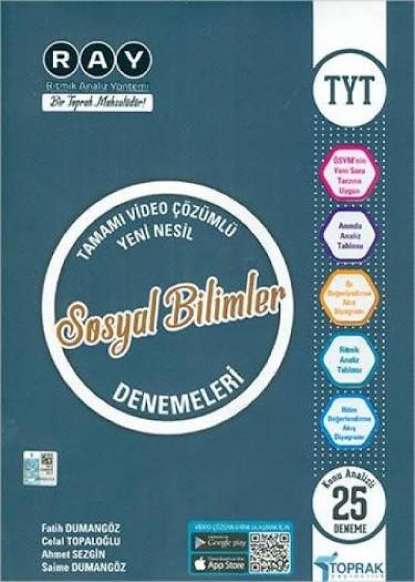 Toprak Yayıncılık TYT Sosyal Bilimler 25'li Deneme Kitabı