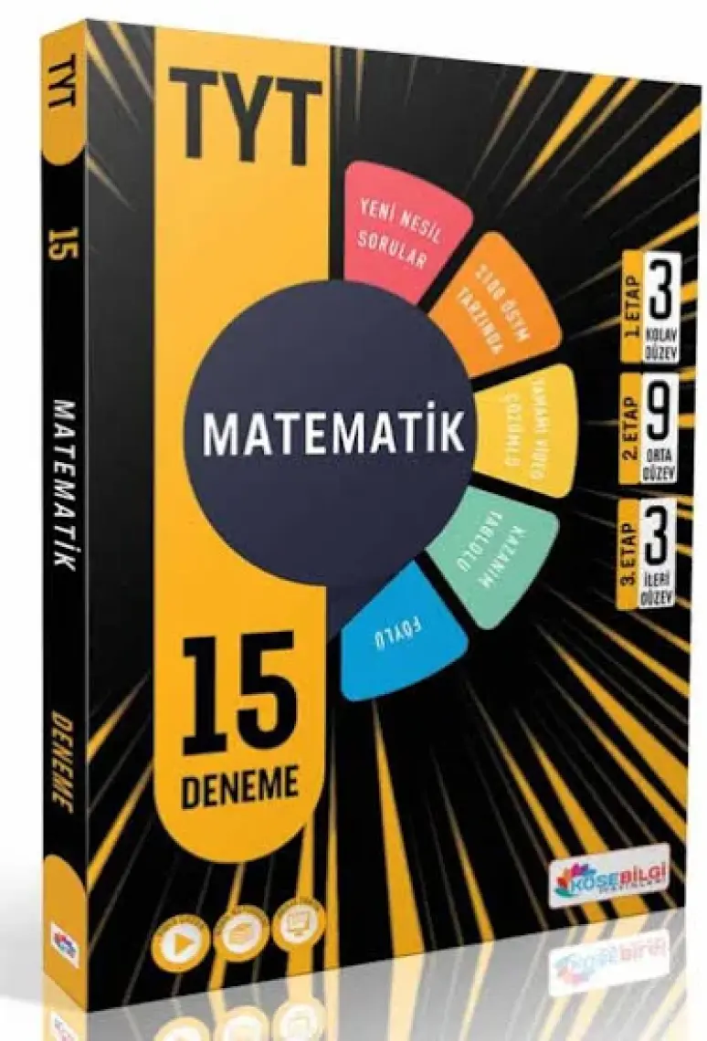 Köşebilgi Yayınları  TYT Matematik 15 Deneme