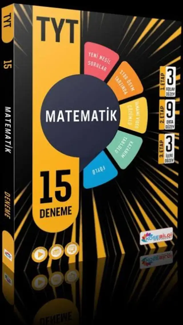 Köşebilgi Yayınları  TYT Matematik 15 Deneme