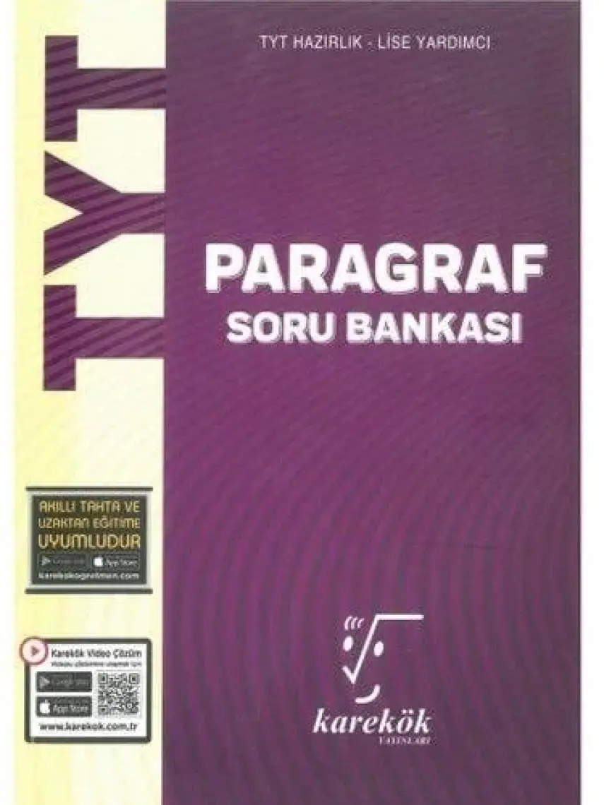 Karekök Yayıncılık 2022 TYT Paragraf Soru Bankası – Lise 17-18 Yaş Hazırlık ve Yardımcı Kaynak Kitap
