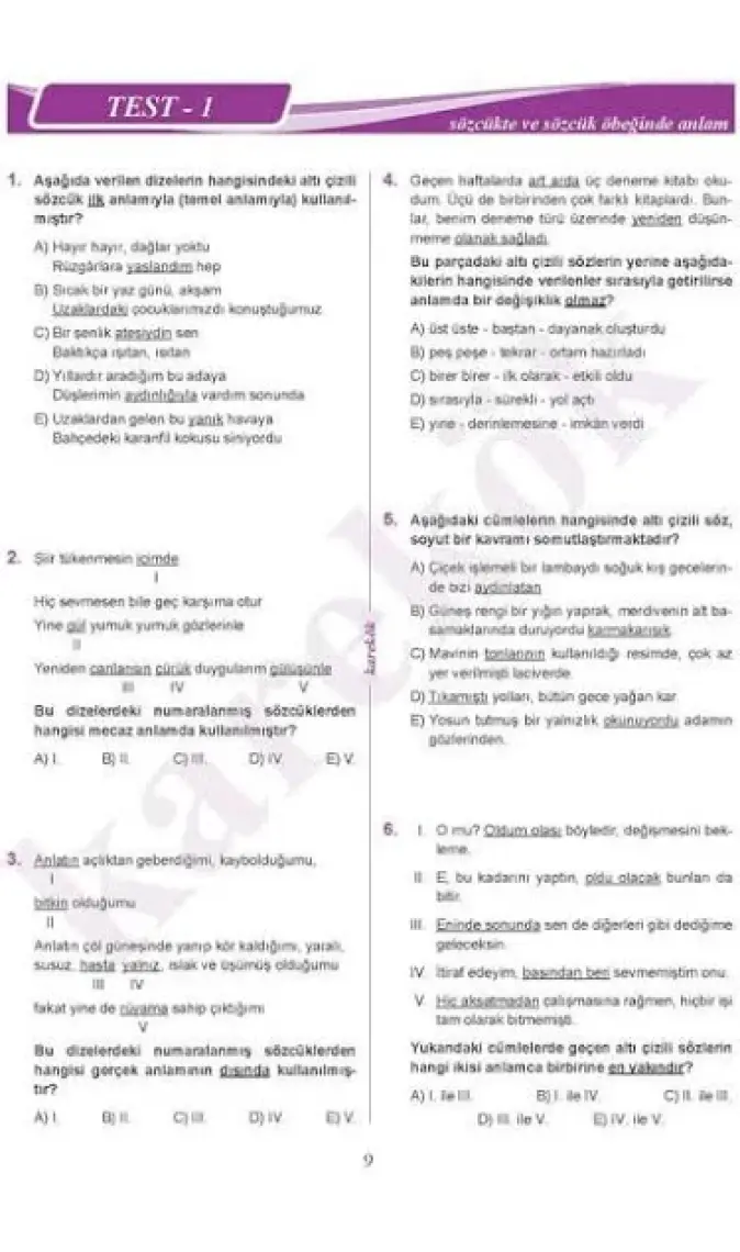 Karekök Yayıncılık 2022 TYT Paragraf Soru Bankası – Lise 17-18 Yaş Hazırlık ve Yardımcı Kaynak Kitap