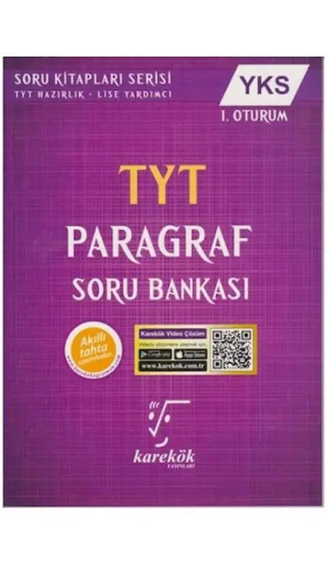 Karekök Yayıncılık 2022 TYT Paragraf Soru Bankası – Lise 17-18 Yaş Hazırlık ve Yardımcı Kaynak Kitap