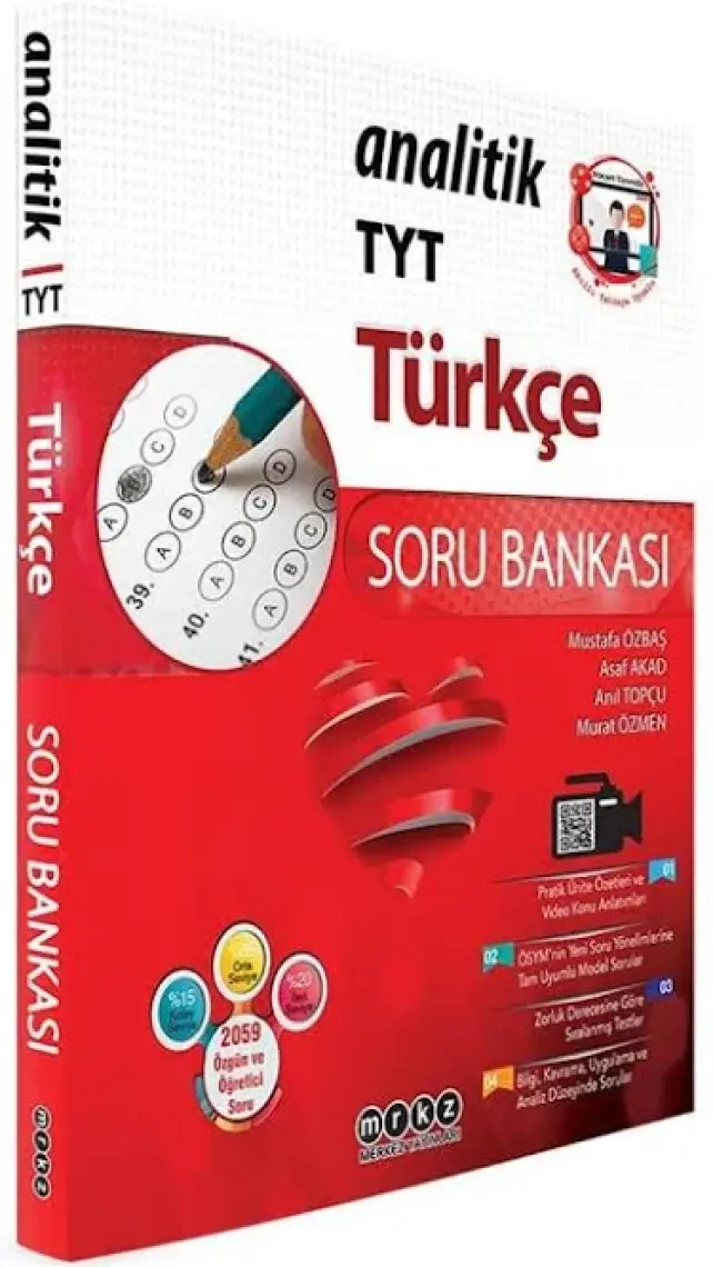 Merkez Yayınları TYT Türkçe Analitik Soru Bankası - Asaf Akad