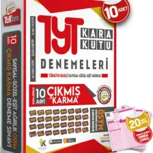 Karakutu Yayınları 2025 TYT ÖSYM Çıkmış Karma Kara Kutu Sayısal-Sözel-Eşit Ağırlık Tg 10'lu D. Çözümlü Deneme Paketi