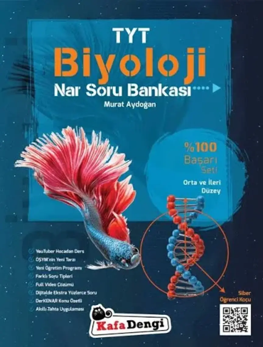 Kafa Dengi Yayınları TYT Biyoloji Soru Bankası Yeni Orta ve İleri Düzey