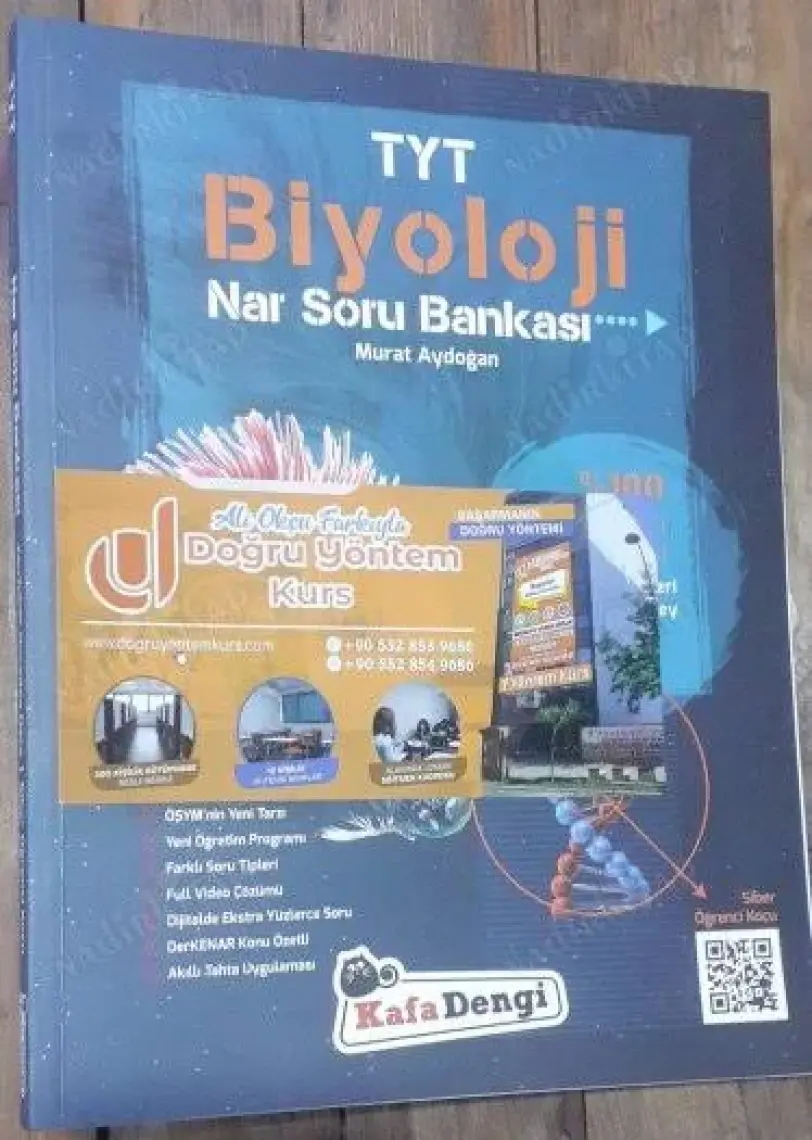 Kafa Dengi Yayınları TYT Biyoloji Soru Bankası Yeni Orta ve İleri Düzey