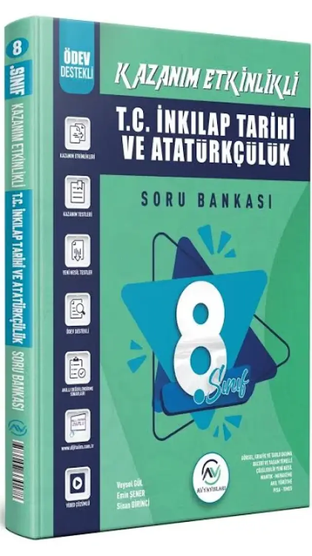 Av Yayınları  8. Sınıf Lgs T.c. Inkılap Tarihi ve Atatürkçülük Kazanım Etkinlikli Soru Bankası 2023