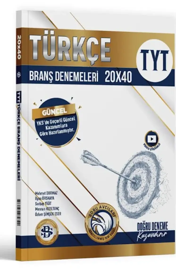 Bilgi Sarmal Yayınları 2024 TYT Türkçe 20 x 40 Branş Denemeleri
