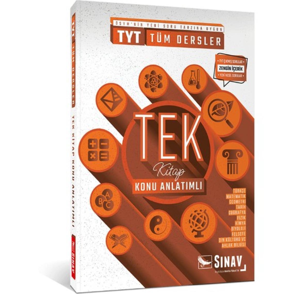 Sınav Yayınları 2024 TYT Tüm Dersler Konu Anlatımlı Tek Kitap