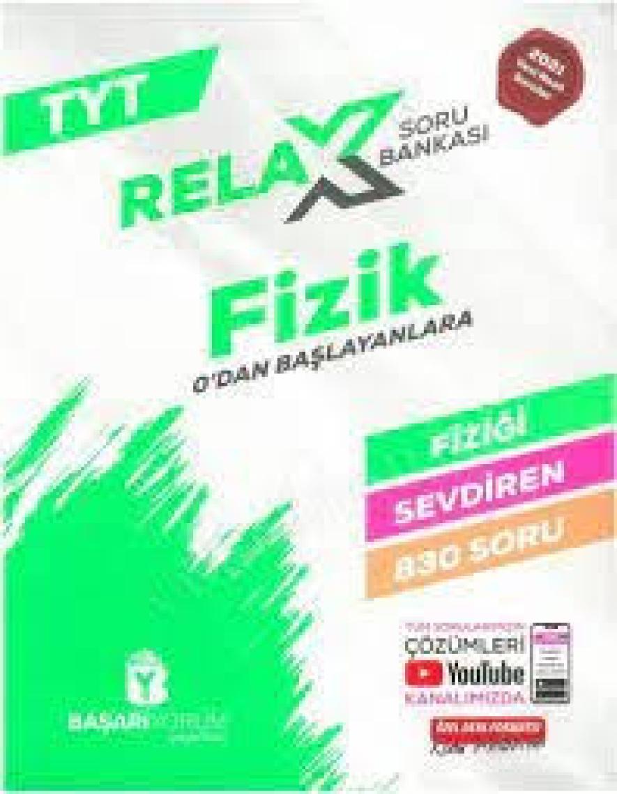 Başarıyorum Yayınevi TYT Fizik Relax Soru Bankası  Sıfırdan Başlayanlar İçin