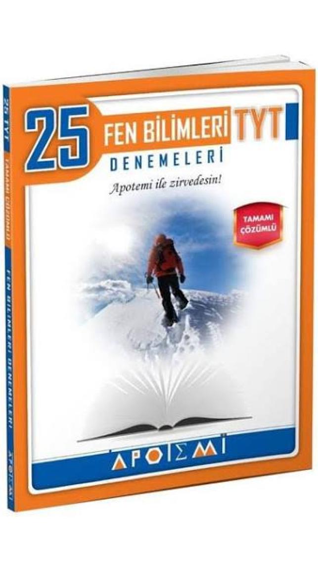 Apotemi Yayınları  TYT Fen Bilimleri 25 Deneme