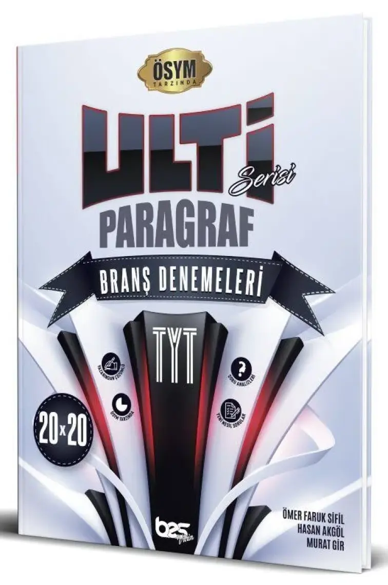 Bes yayınları TYT AYT Paragraf Ulti Serisi Branş Denemeleri