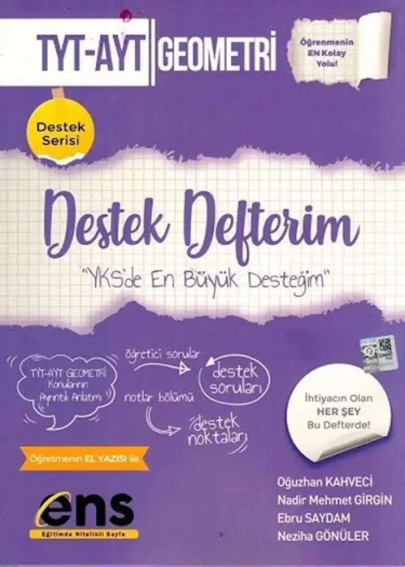 ENS Yayıncılık TYT Coğrafya Destek Defterim - Memduh Altunbulak