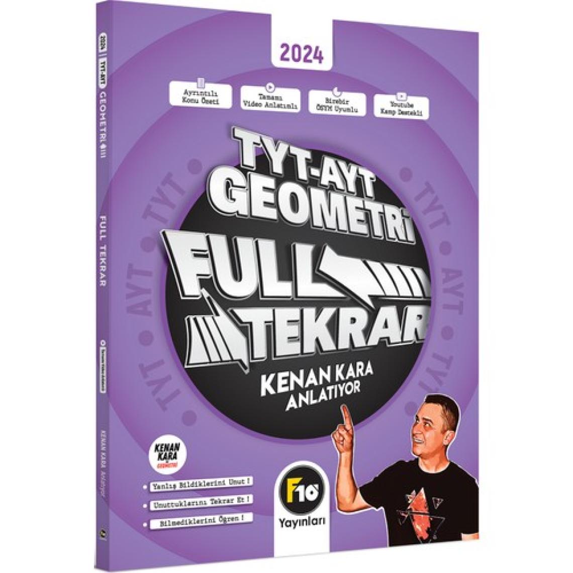 F10 Yayınları TYT - AYT Geometri Full Tekrar Video Ders Kitabı