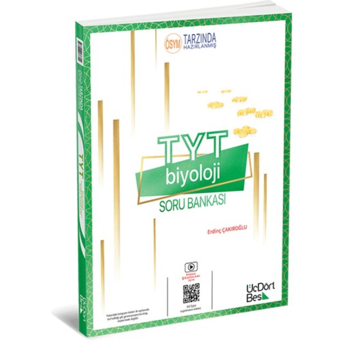 ÜçDörtBeş Yayınları TYT Biyoloji Soru Bankası 2023