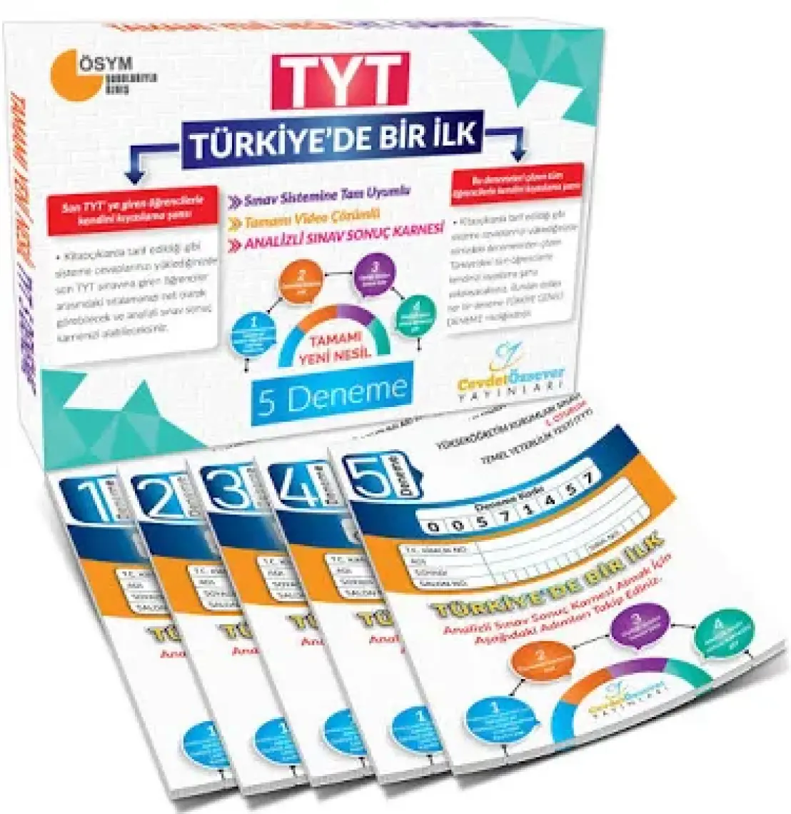 Cevdet Özsever Yayınları Türkiye'de Bir Ilk TYT 5'li Deneme Sınavı