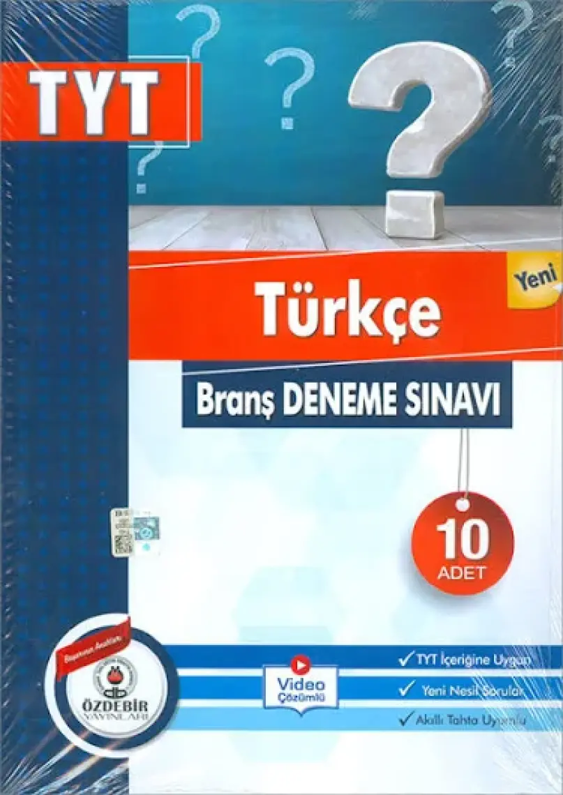 Özdebir Yayınları TYT Türkçe Branş 10'lu Deneme Sınavı
