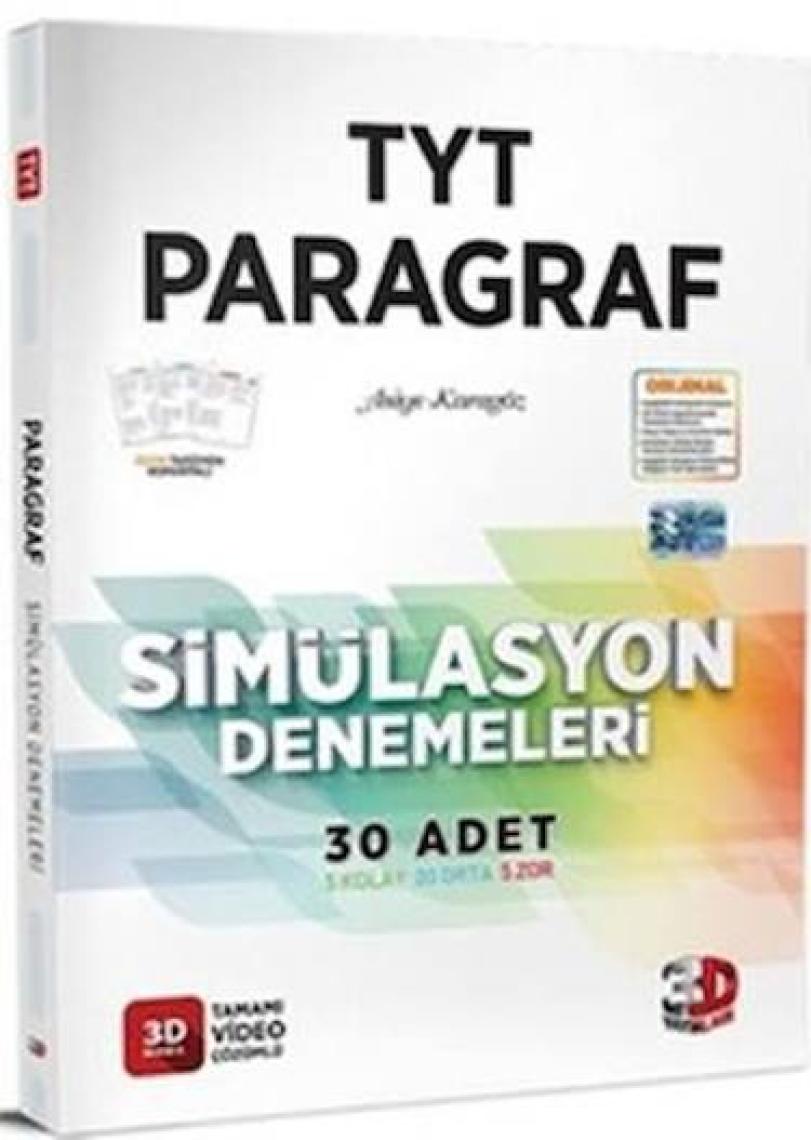 3D Yayınları 2023 TYT Simülasyon Paragraf Denemeleri