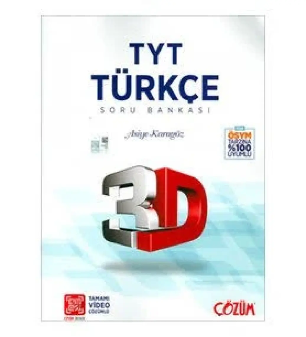 3D Yayınları TYT Türkçe Soru Bankası Tamamı Video Çözümlü - Asiye Karagöz