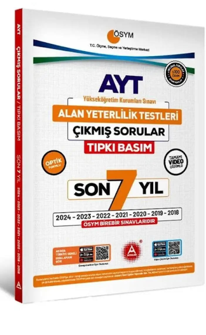 A Yayınları Türkiye Geneli TYT Çıkmış Sorular Denemesi-1 (Ciltli)