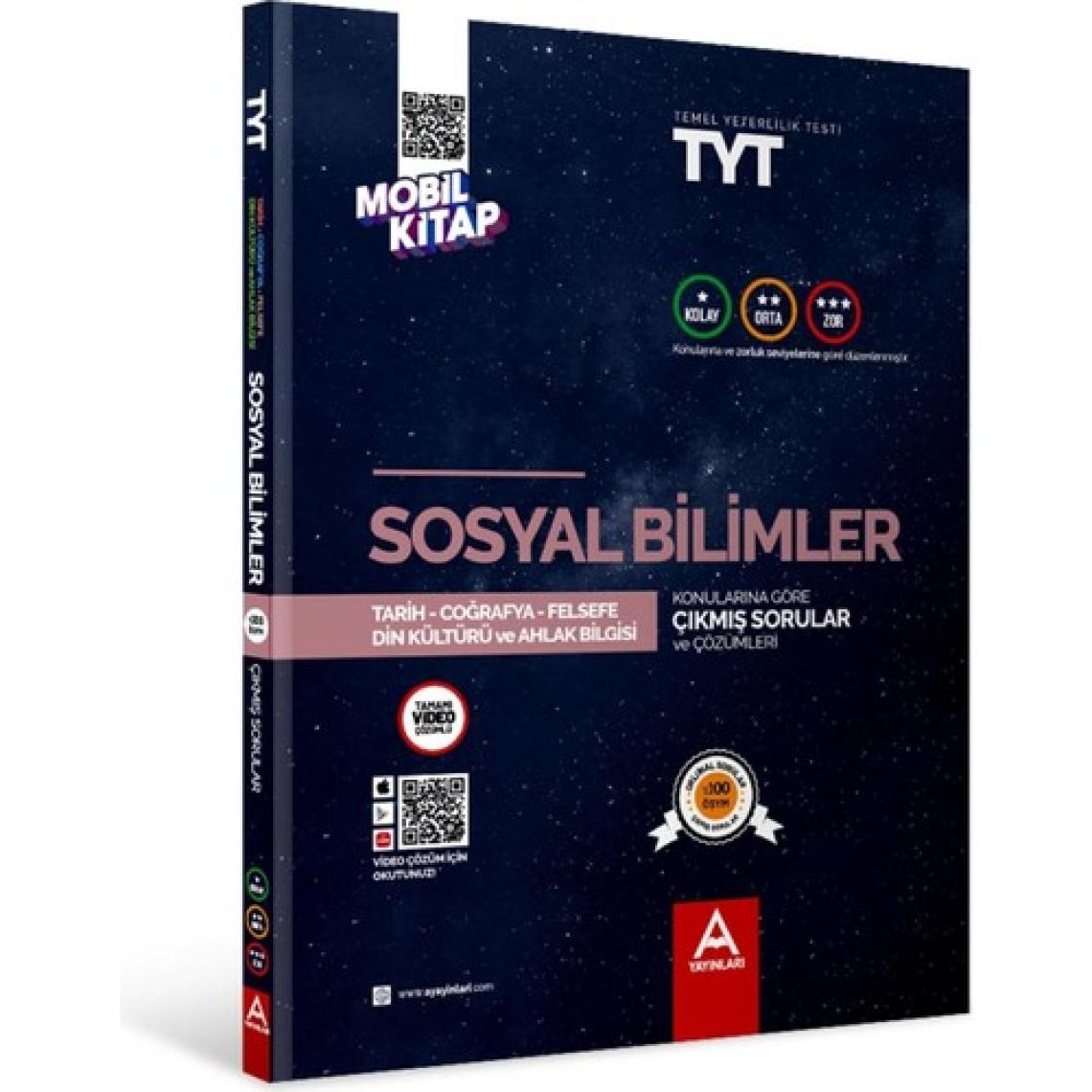 A Yayınları TYT Sosyal Bilimler Konularına ve Zorluk Derecesine Göre Çıkmış Sorular