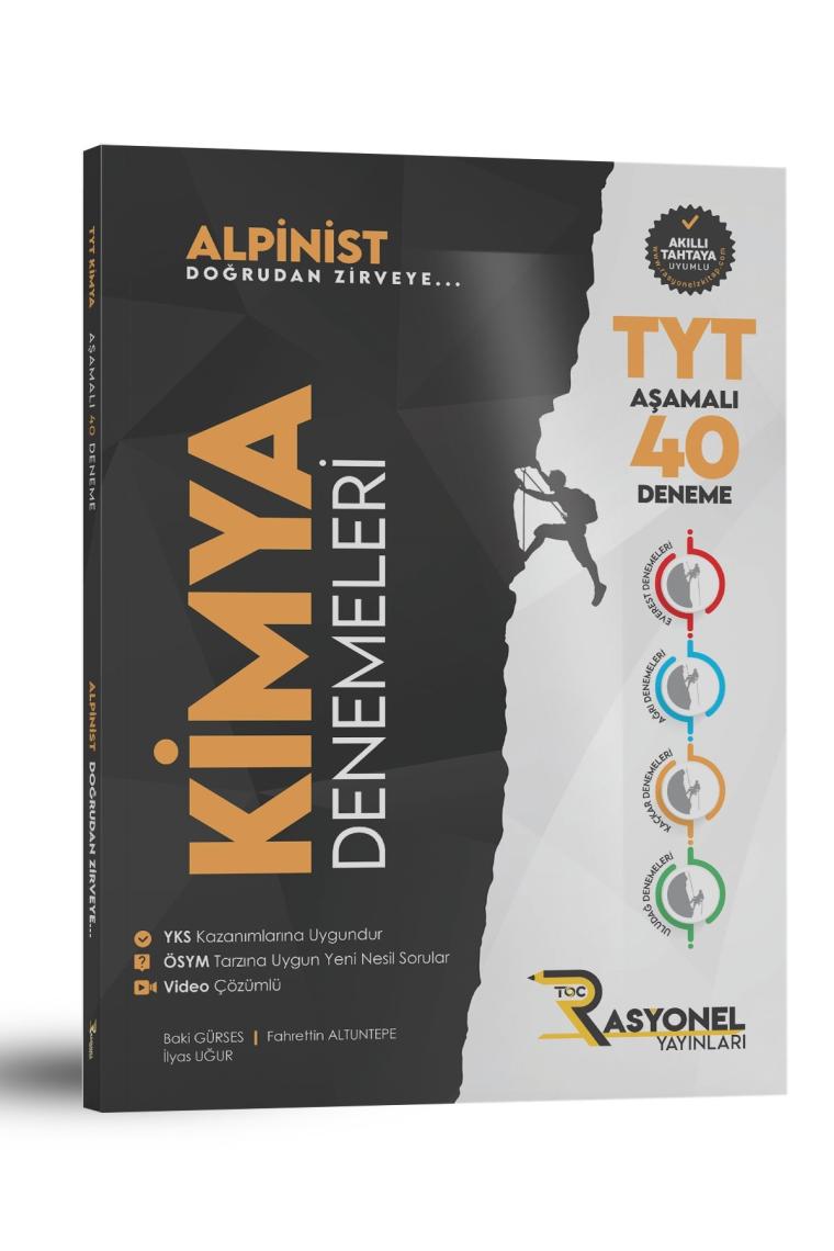 Rasyonel Yayınları TYT Kimya 40 lı Deneme Seti (Alpinist Serisi)