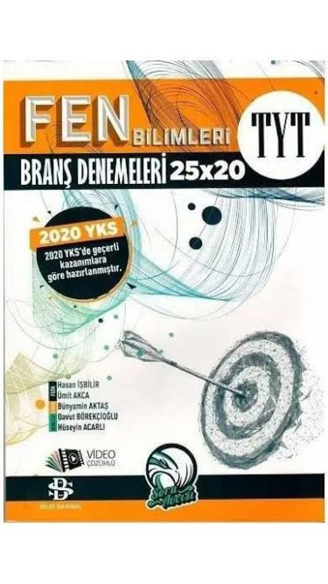 Bilgi Sarmal Yayınları TYT Fen Bilimleri 25 x 20 Branş Denemeleri