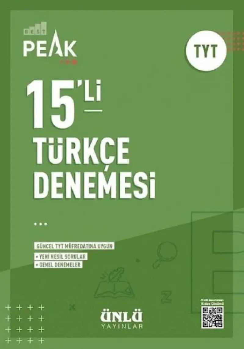 Ünlü Yayınları 2021 TYT Best Peak Türkçe 15'li Deneme