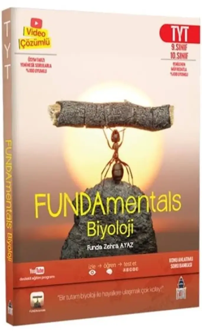 Tonguç Akademi FUNDAmentals Biyoloji TYT Konu Anlatımlı Soru Bankası