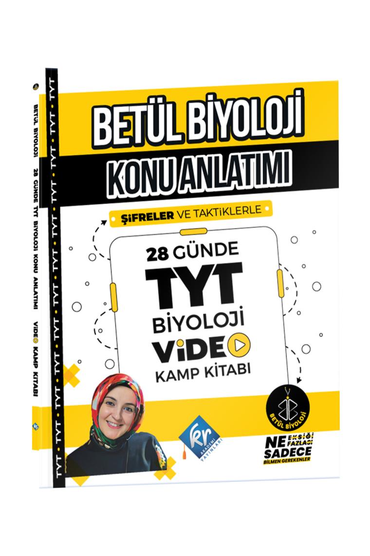 Kr Akademi Yayınları Betül Biyoloji Konu Anlatımı 28 Günde TYT Biyoloji Video Kamp Kitabı